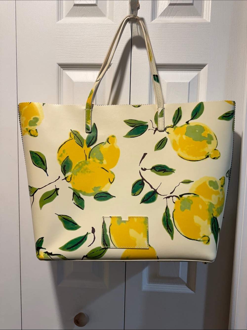 kate spade Cream & Yellow Lemon Print Tote - Picture 3 of 8